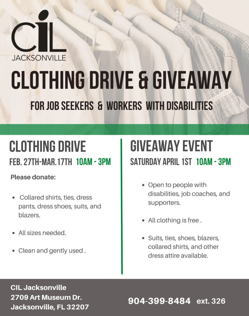 Clothing Drive & Giveaway - CIL Jacksonville